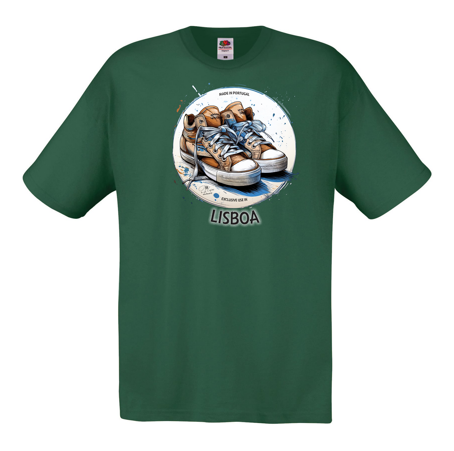 T-shirt Fruit of the Loom, Original 145g, Exclusive Lisboa