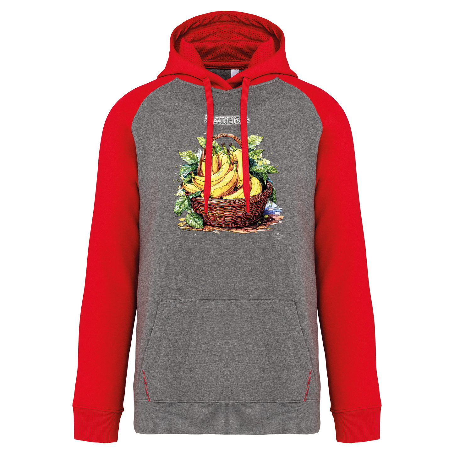 Sweatshirt Bicolor com capuz Cesto Bananas