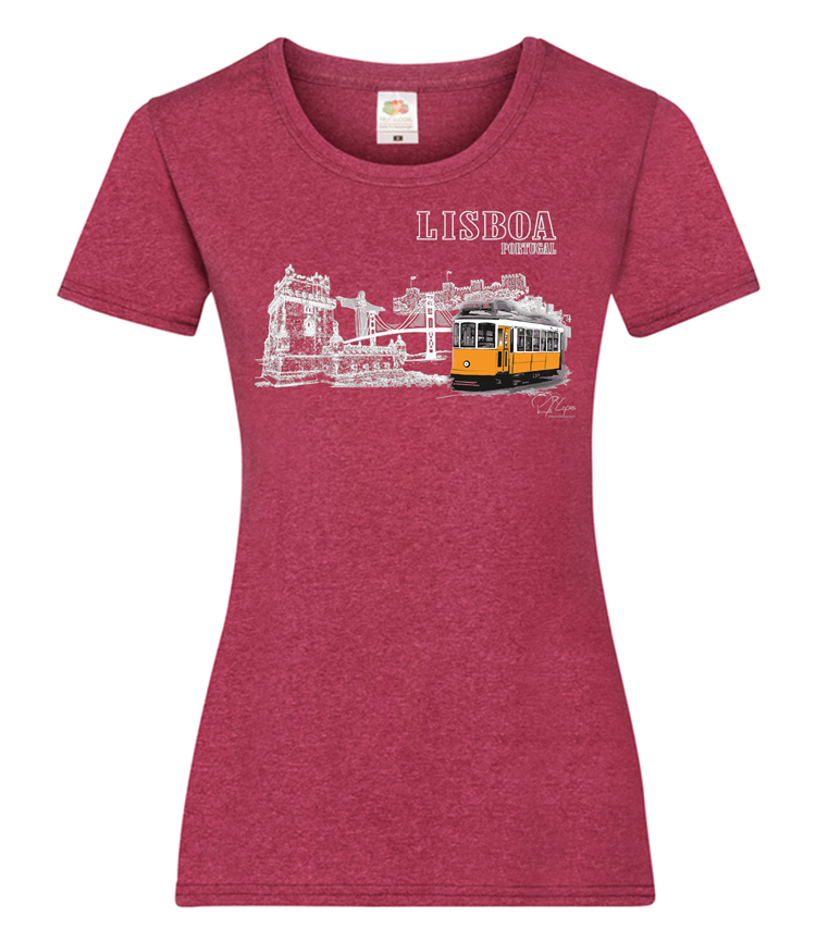 T-shirt Senhora Monumentos Lisboa