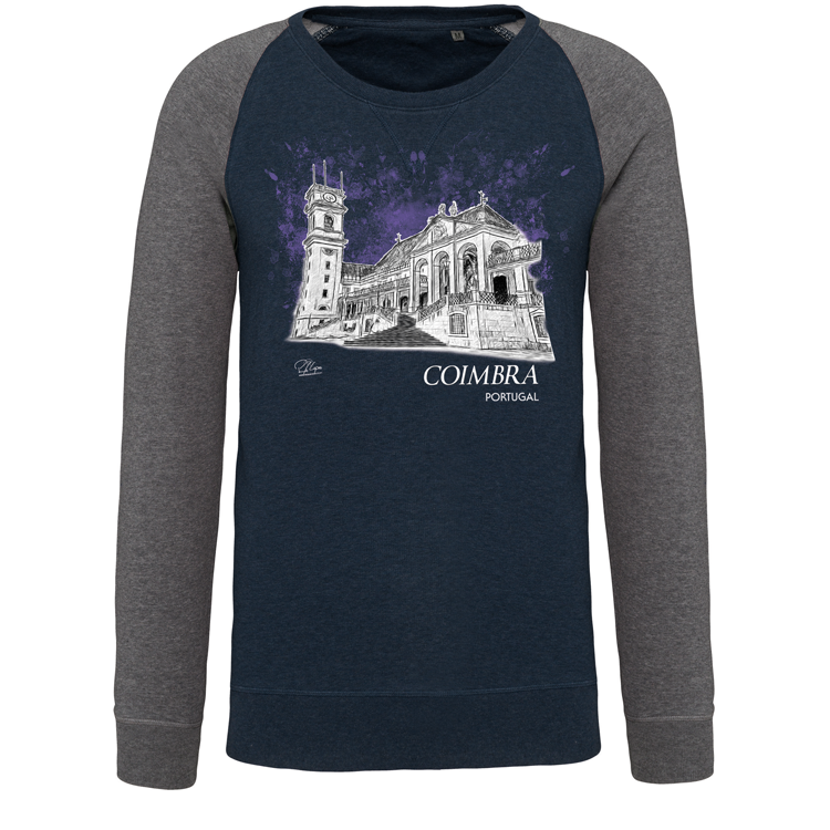 Sweatshirt Bicolor sem capuz Universidade de Coimbra