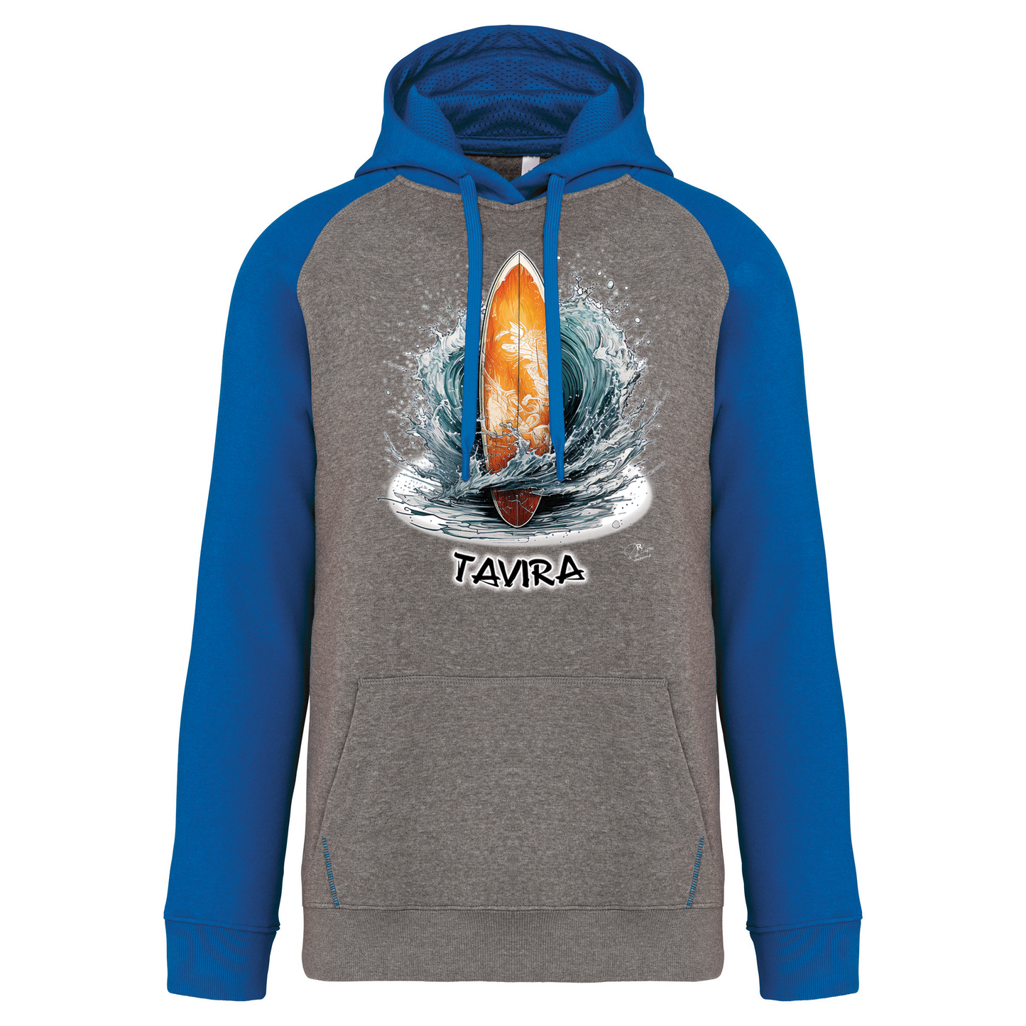 Sweatshirt Bicolor com capuz Prancha Tavira