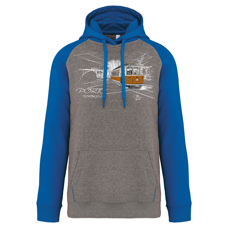 Sweatshirt Bicolor com capuz Carmo