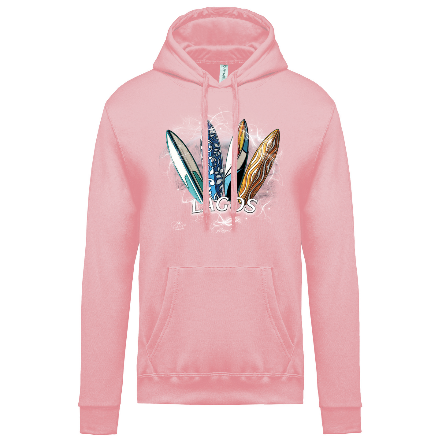 Sweatshirt Kariban com Capuz Surfboards Lagos