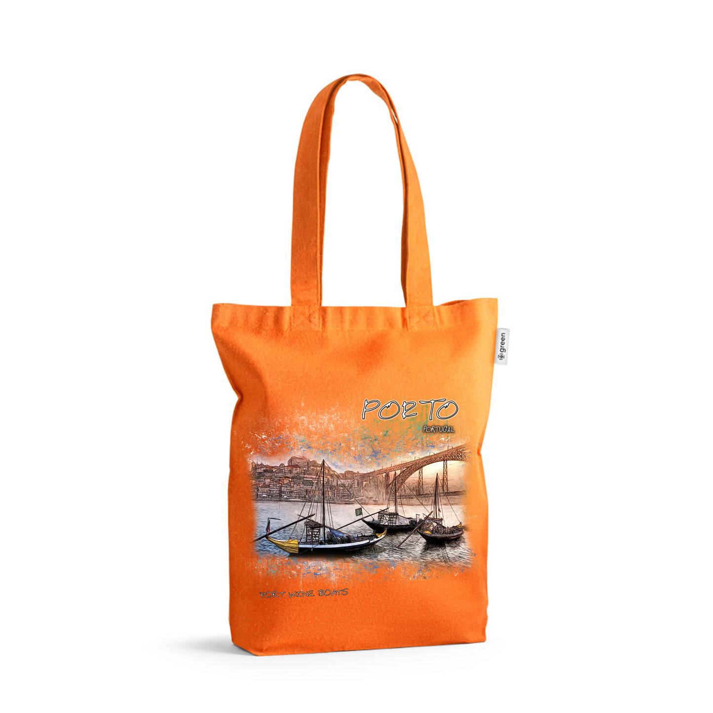 Sacos de Algodão Ecológico 220g Porto Wine Boats