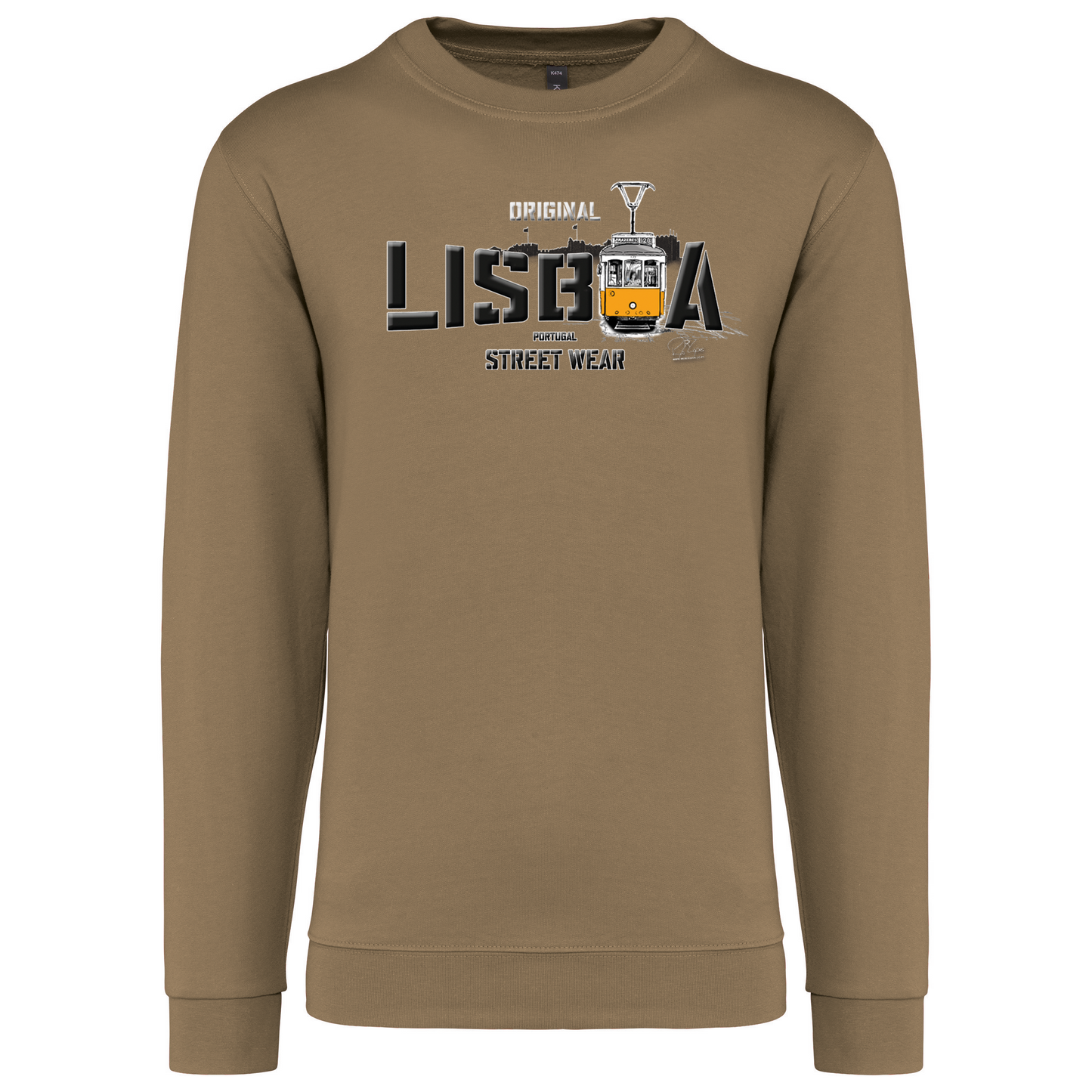 Sweatshirt Kariban sem Capuz Original Lisboa