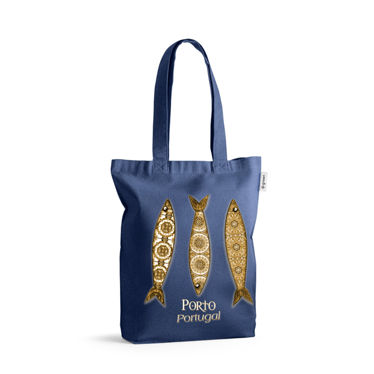 Sacos de Algodão Ecológico 220g 3 Sardinhas Porto