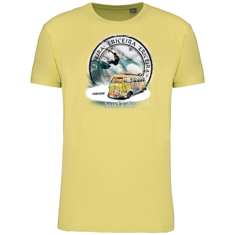 T-Shirt Algodão Biológico Surf Life Ericeira