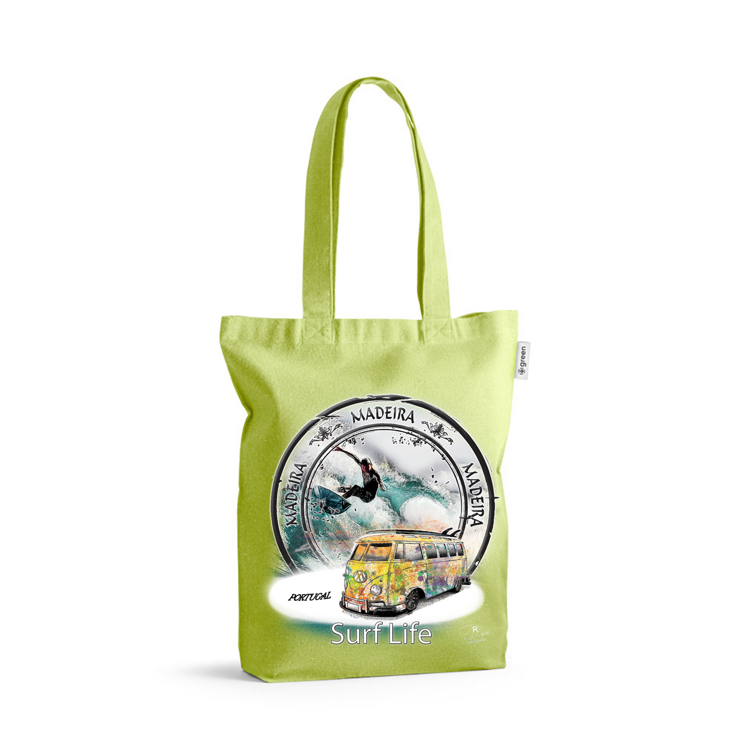 Sacos de Algodão Ecológico 220g Surf Life Ilha da Madeira