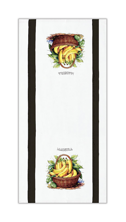 Panos de Cozinha Cesto de Bananas