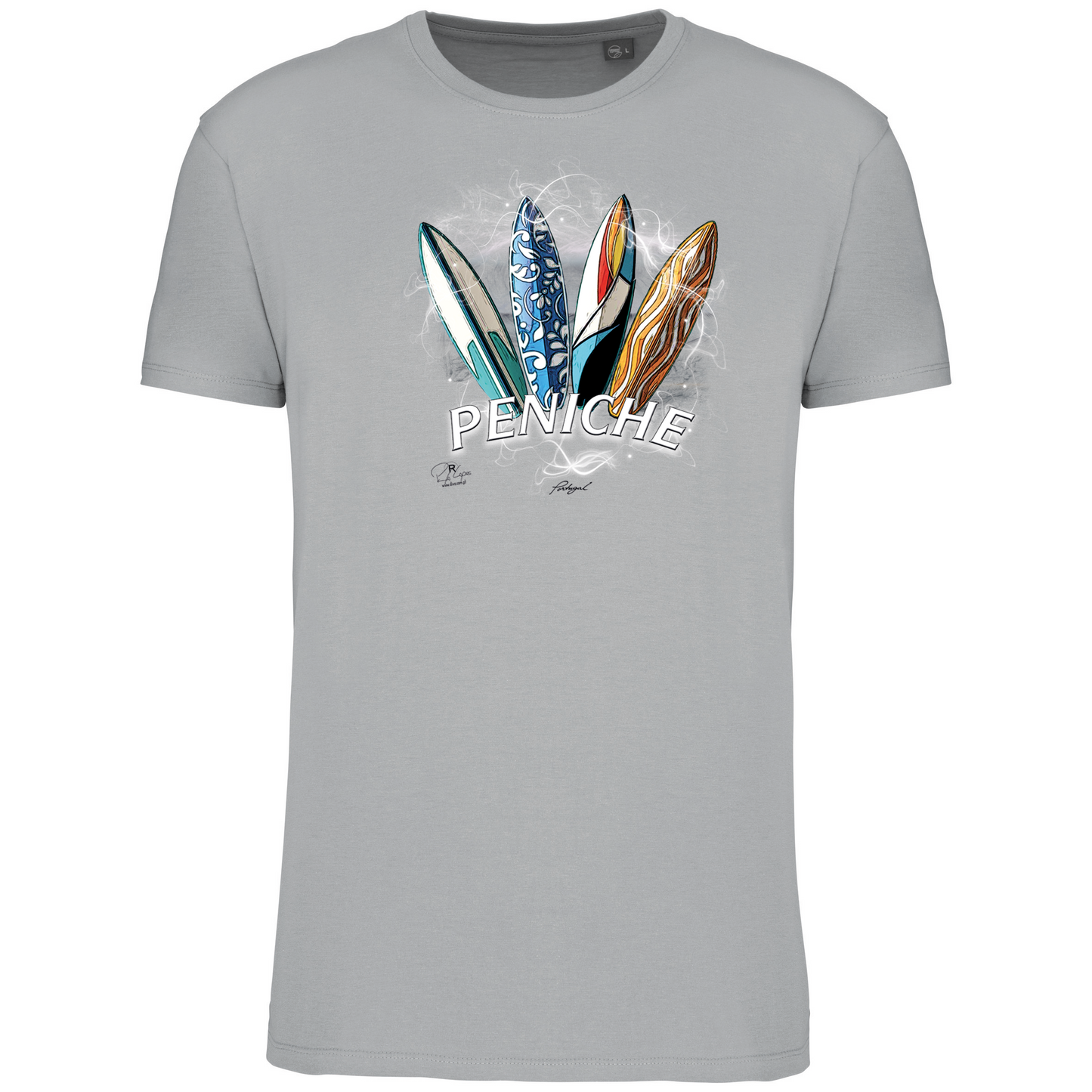 T-Shirt Algodão Biológico Surfboards Peniche