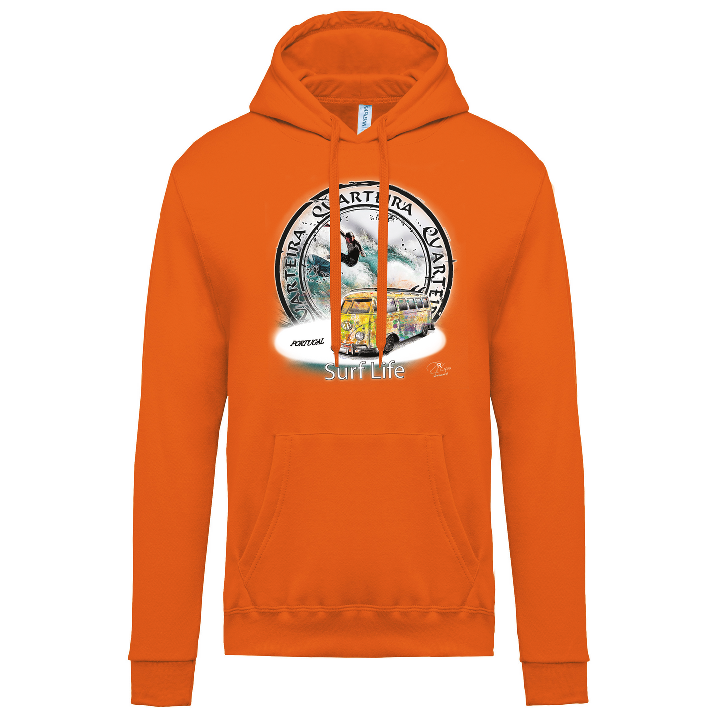 Sweatshirt Kariban com Capuz Surf Life Quarteira
