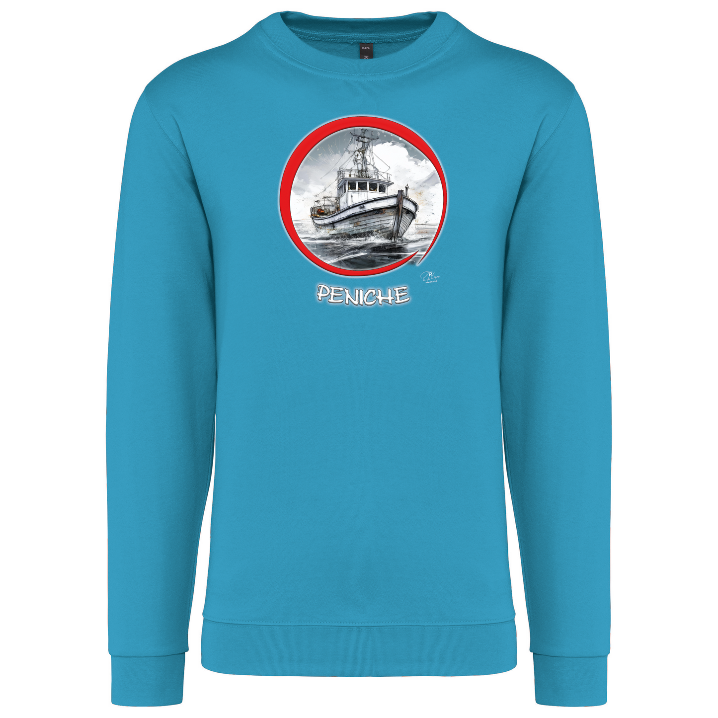 Sweatshirt Kariban sem Capuz Traineira Peniche