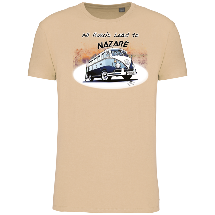 T-Shirt Algodão Biológico All Roads Lead to Nazaré