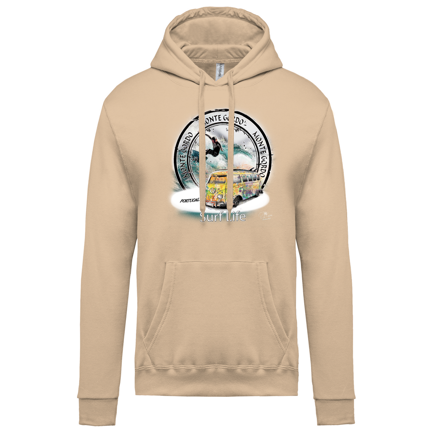 Sweatshirt Kariban com Capuz Surf Life Monte Gordo