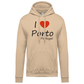 Sweatshirt Kariban com Capuz I Love Porto