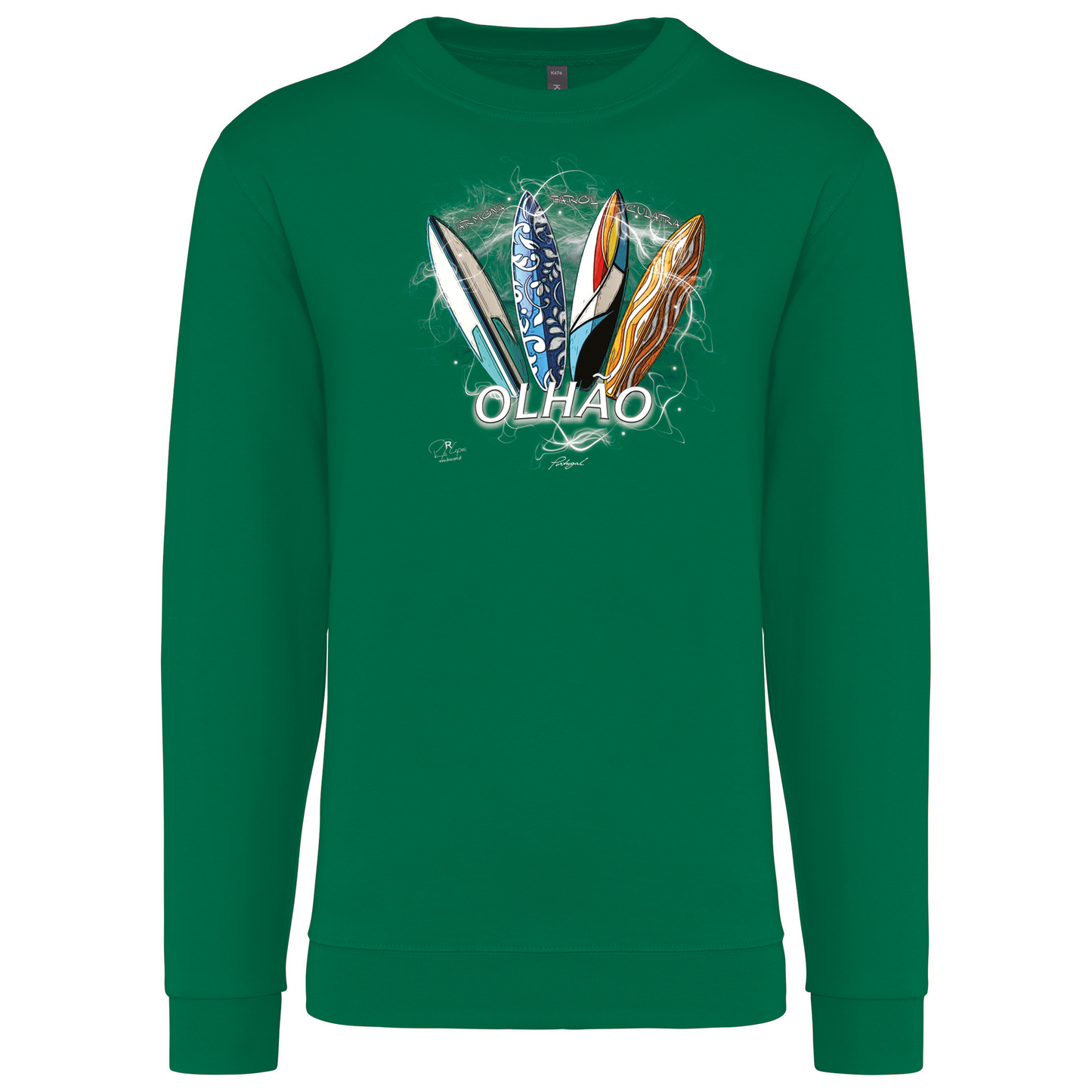 Sweatshirt Kariban sem Capuz Surfboards Olhão
