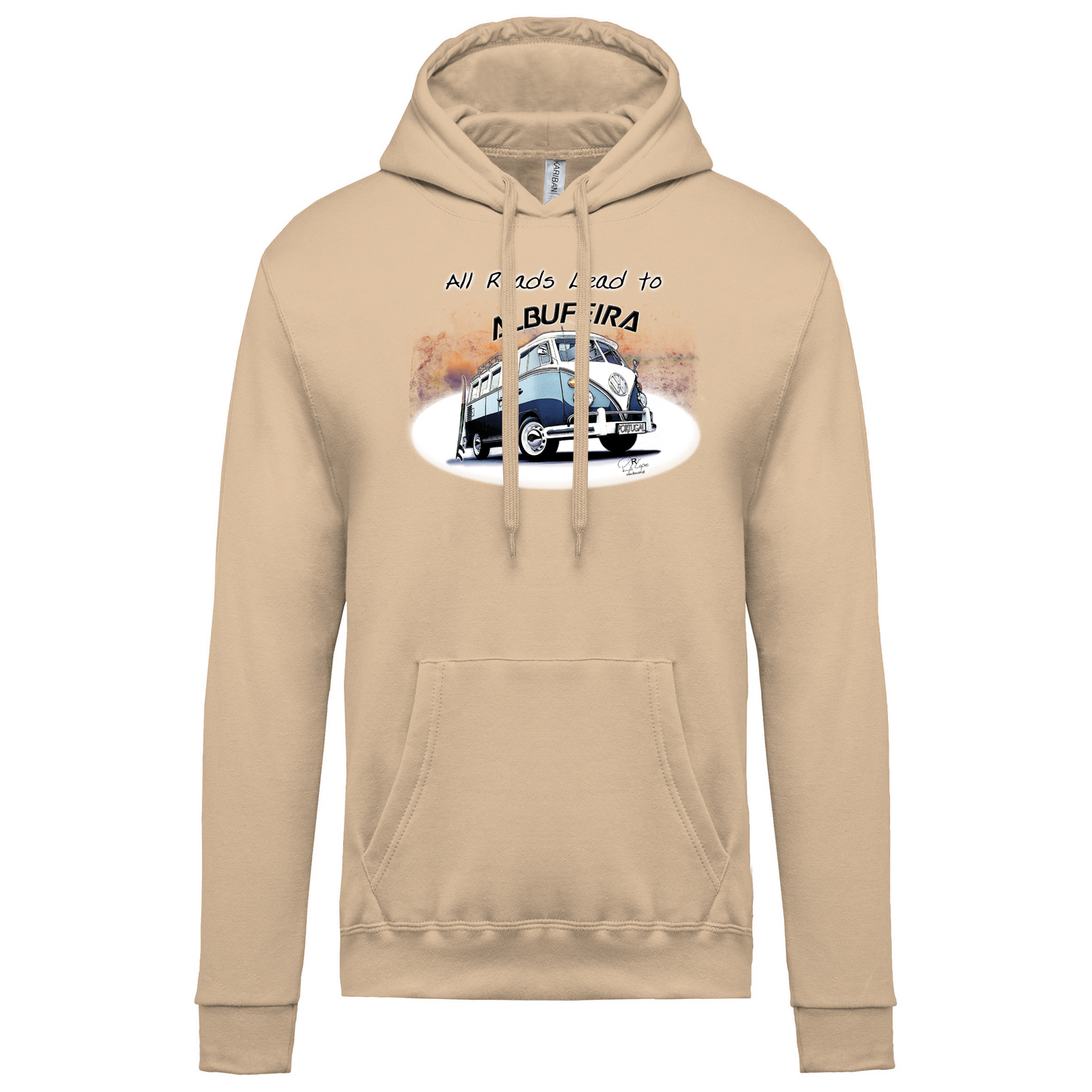 Sweatshirt Kariban com Capuz All Roads Lead to Albufeira
