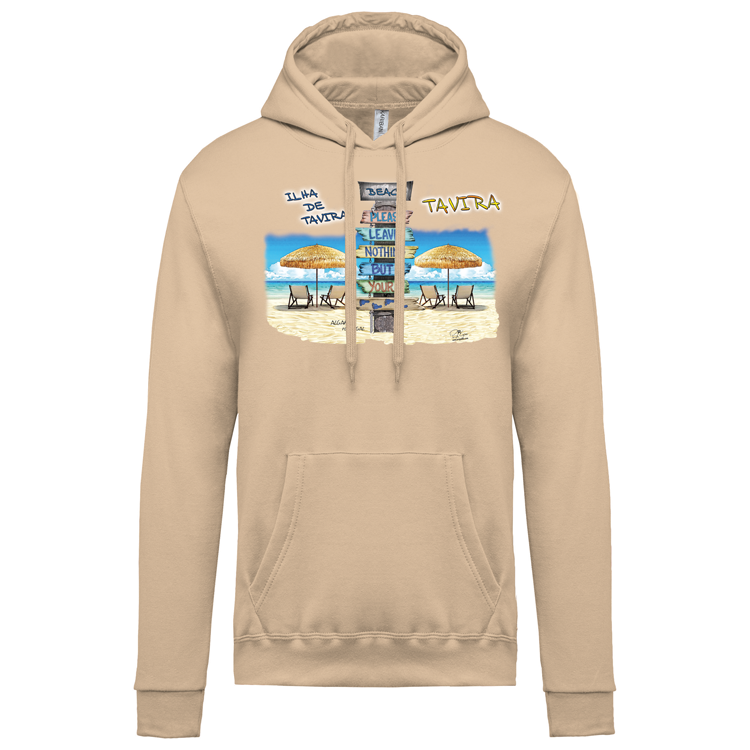 Sweatshirt Kariban com Capuz Pegadas Tavira