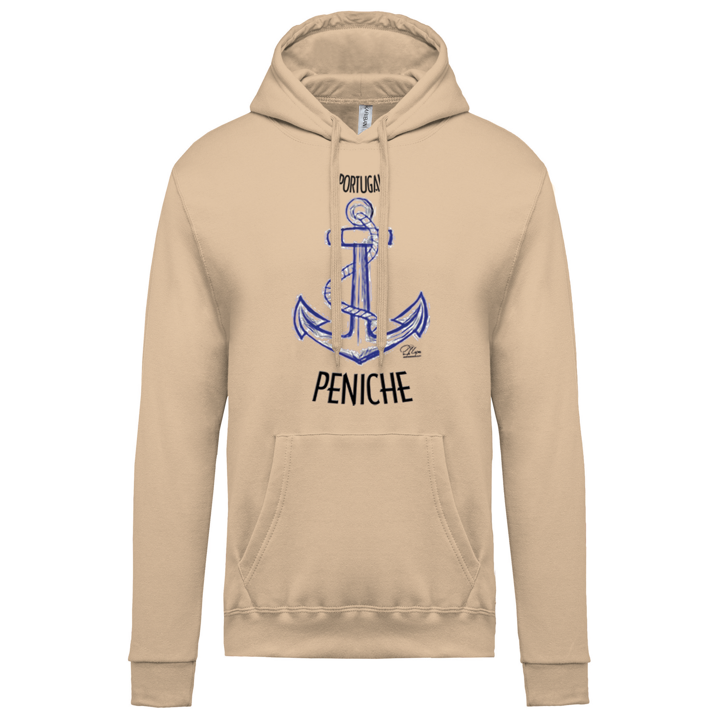 Sweatshirt Kariban com Capuz Âncora Peniche