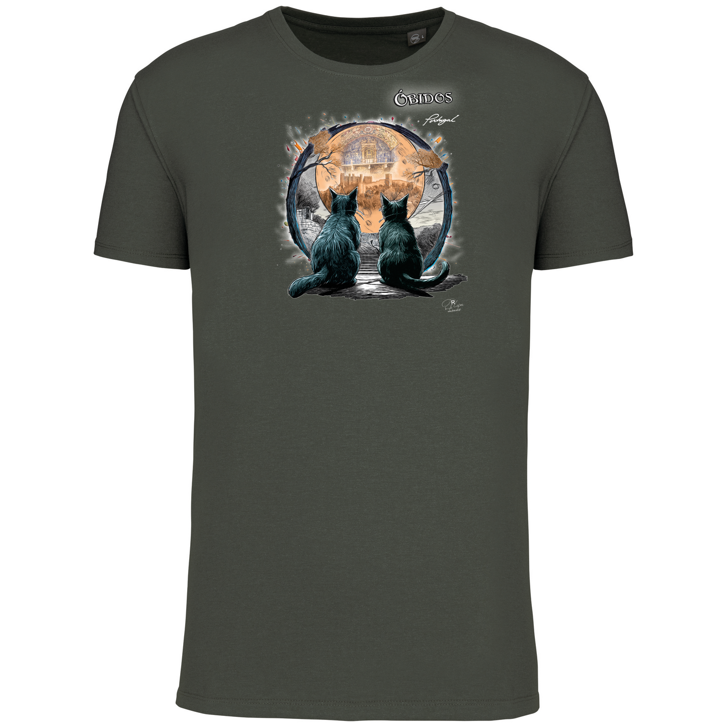 T-Shirt Algodão Biológico Luar Óbidos