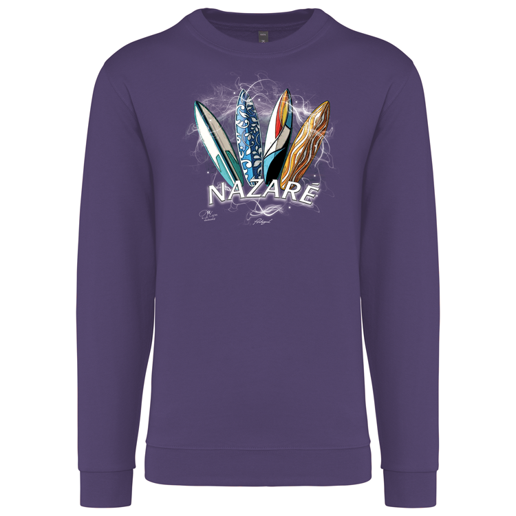 Sweatshirt Kariban sem Capuz Surfboards Nazaré
