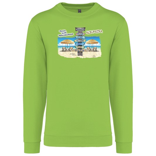 Sweatshirt Kariban sem Capuz Pegadas Albufeira