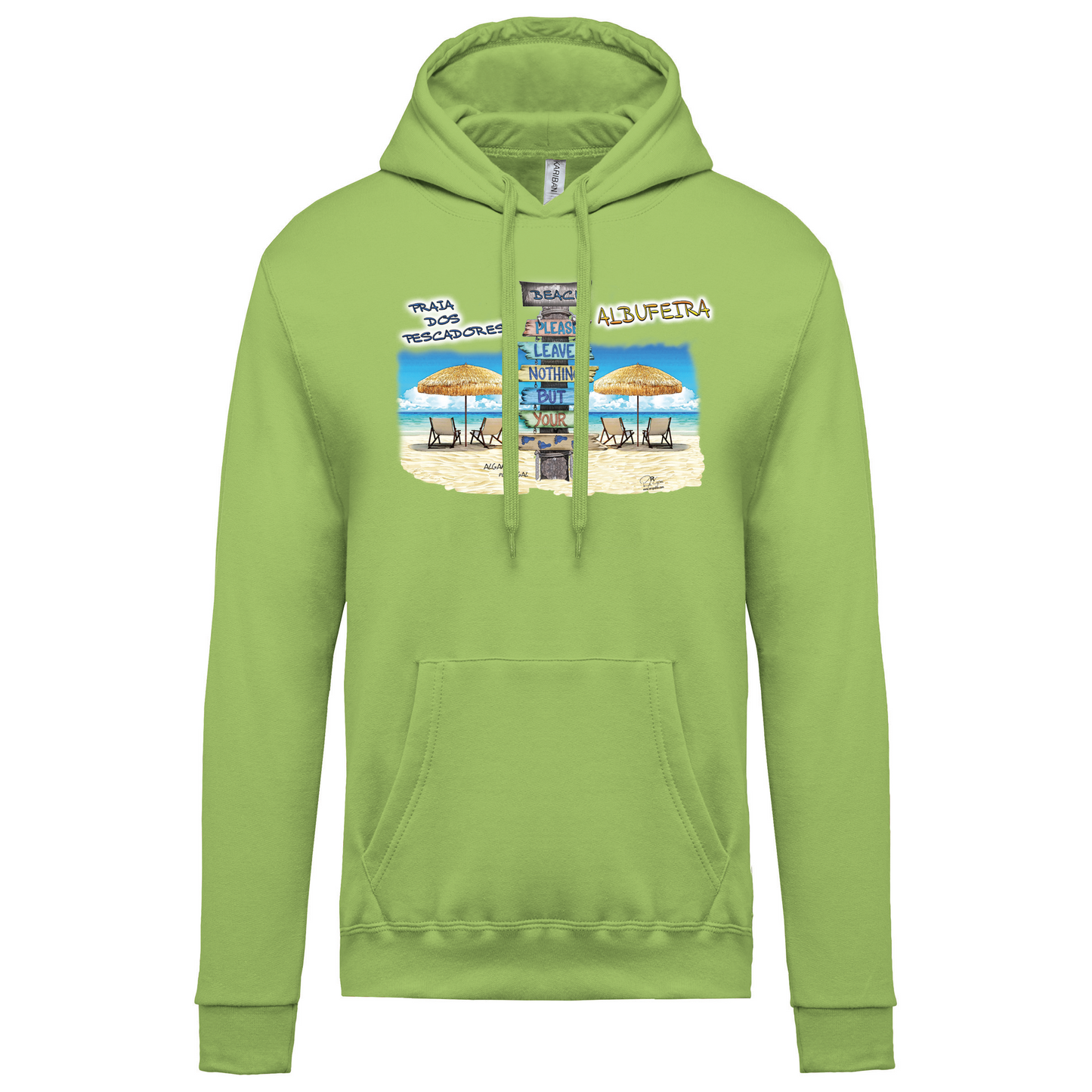 Sweatshirt Kariban com Capuz Pegadas Albufeira