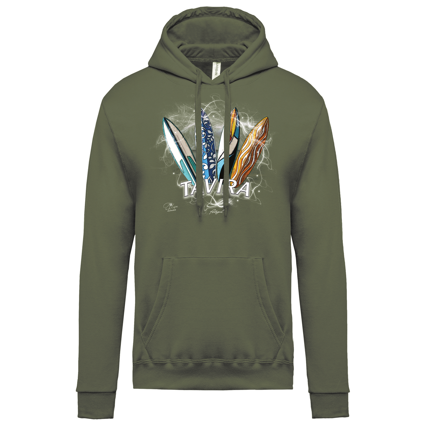 Sweatshirt Kariban com Capuz Surfboards Tavira