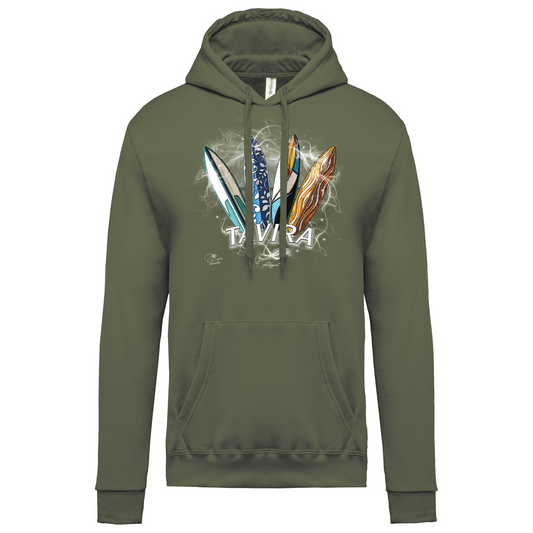 Sweatshirt Kariban com Capuz Surfboards Tavira