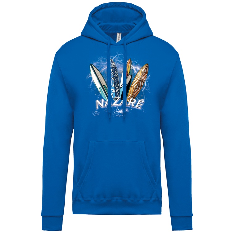 Sweatshirt Kariban com Capuz Surfboards Nazaré