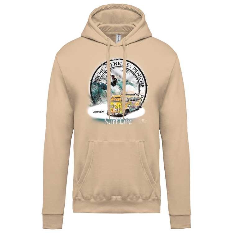 Sweatshirt Kariban com Capuz Surf Life Peniche