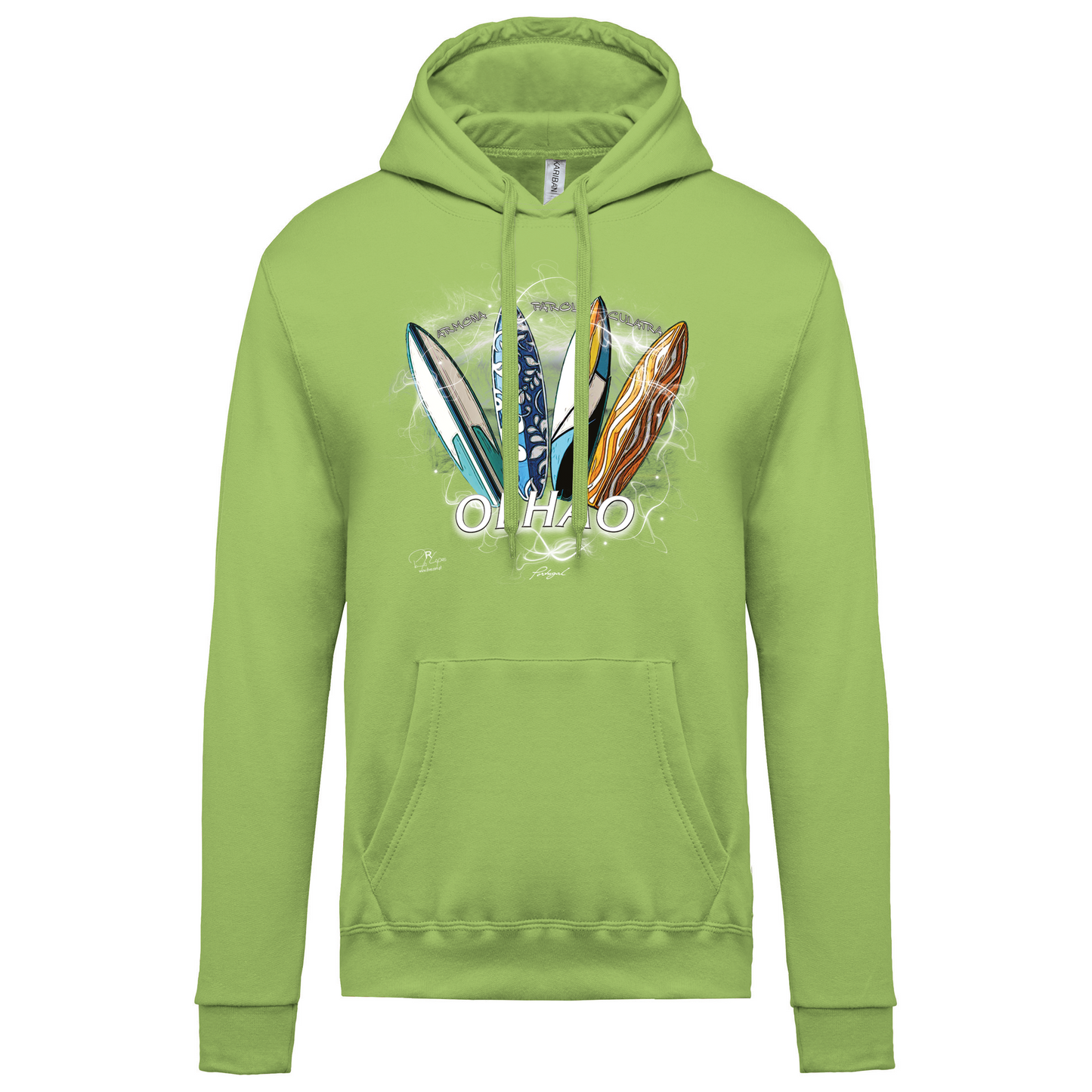 Sweatshirt Kariban com Capuz Surfboards Olhão