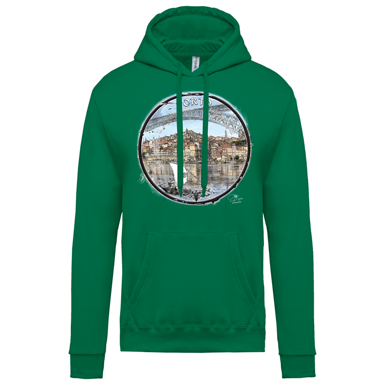 Sweatshirt Kariban com Capuz Selo Porto
