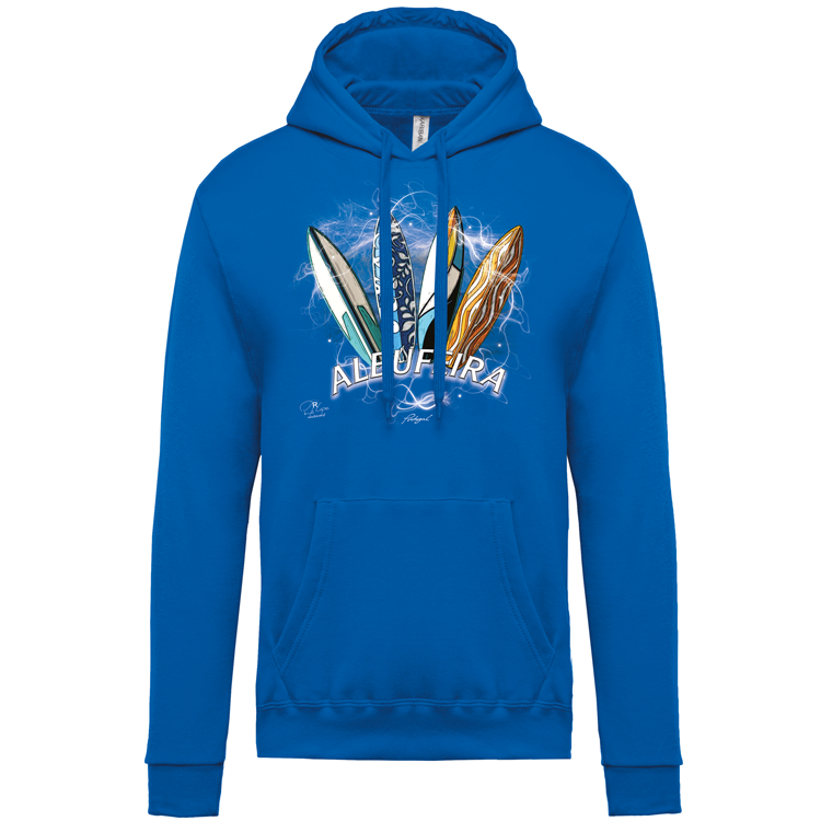 Sweatshirt Kariban com Capuz Surfboards Albufeira