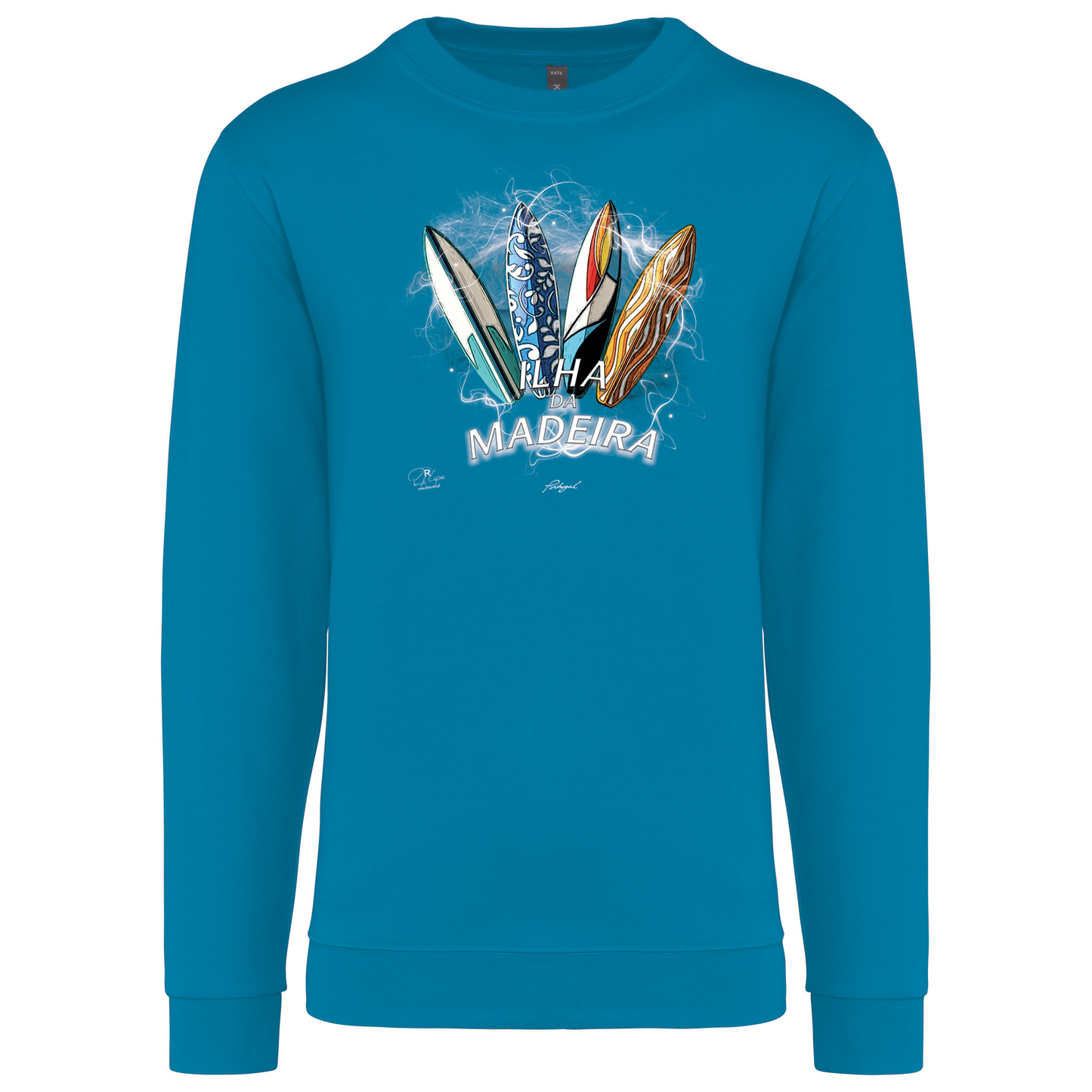 Sweatshirt Kariban sem Capuz Surfboards Ilha da Madeira