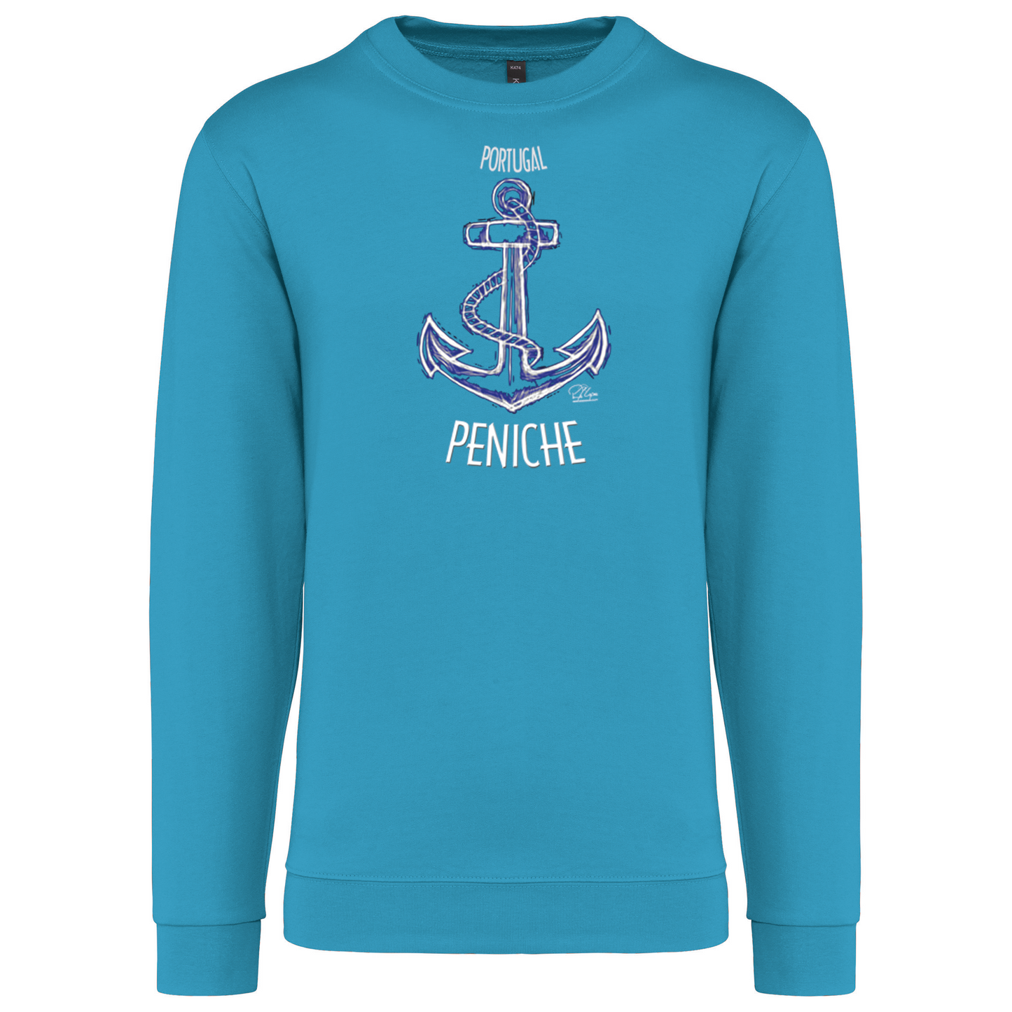Sweatshirt Kariban sem Capuz Âncora Peniche