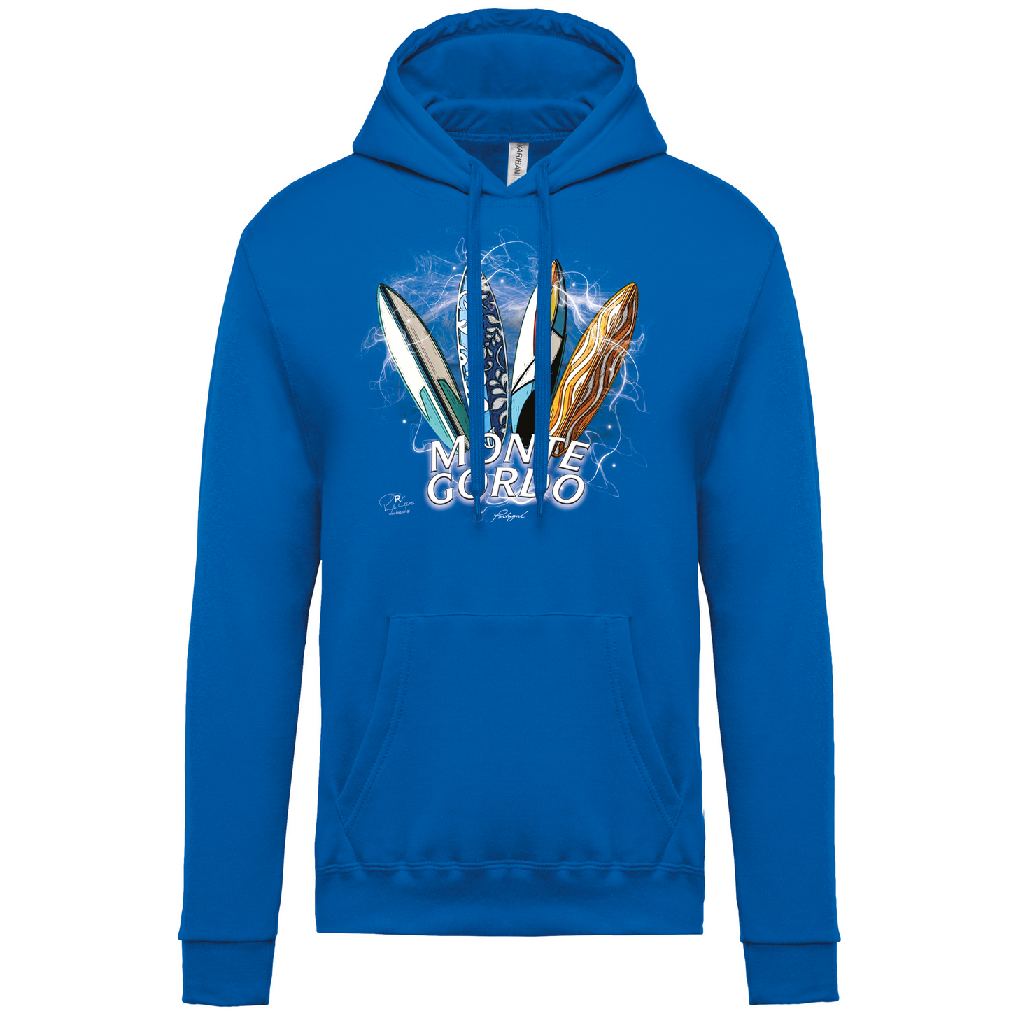 Sweatshirt Kariban com Capuz Surfboards Monte Gordo