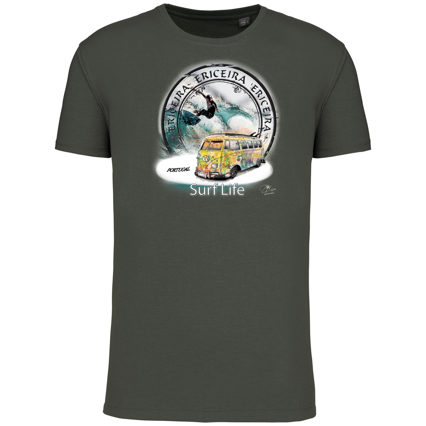 T-Shirt Algodão Biológico Surf Life Ericeira