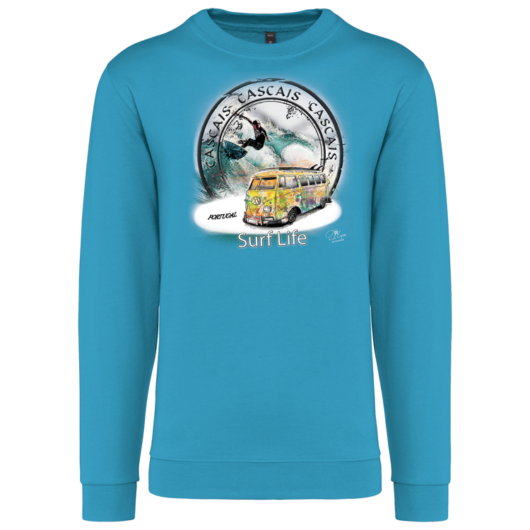 Sweatshirt Kariban sem Capuz Surf Life Cascais