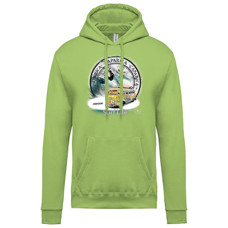Sweatshirt Kariban com Capuz Surf Life Caparica