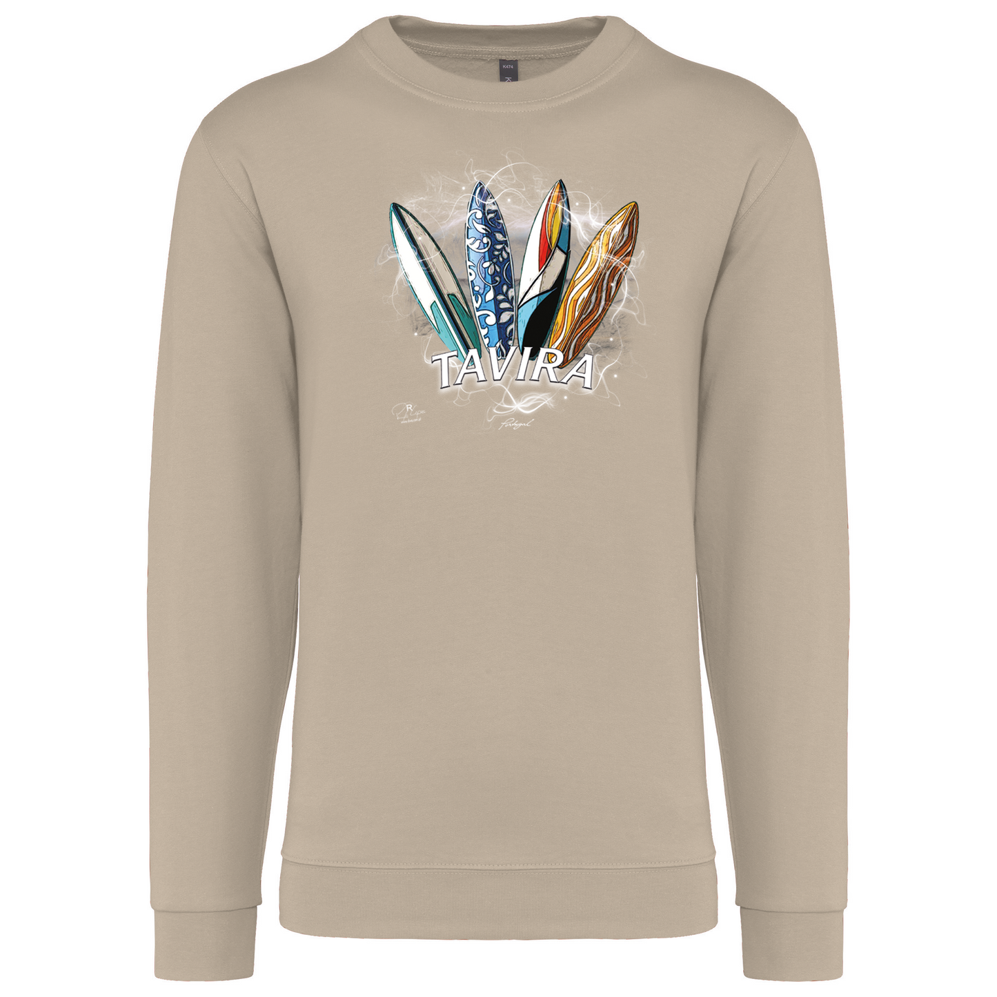 Sweatshirt Kariban sem Capuz Surfboards Tavira