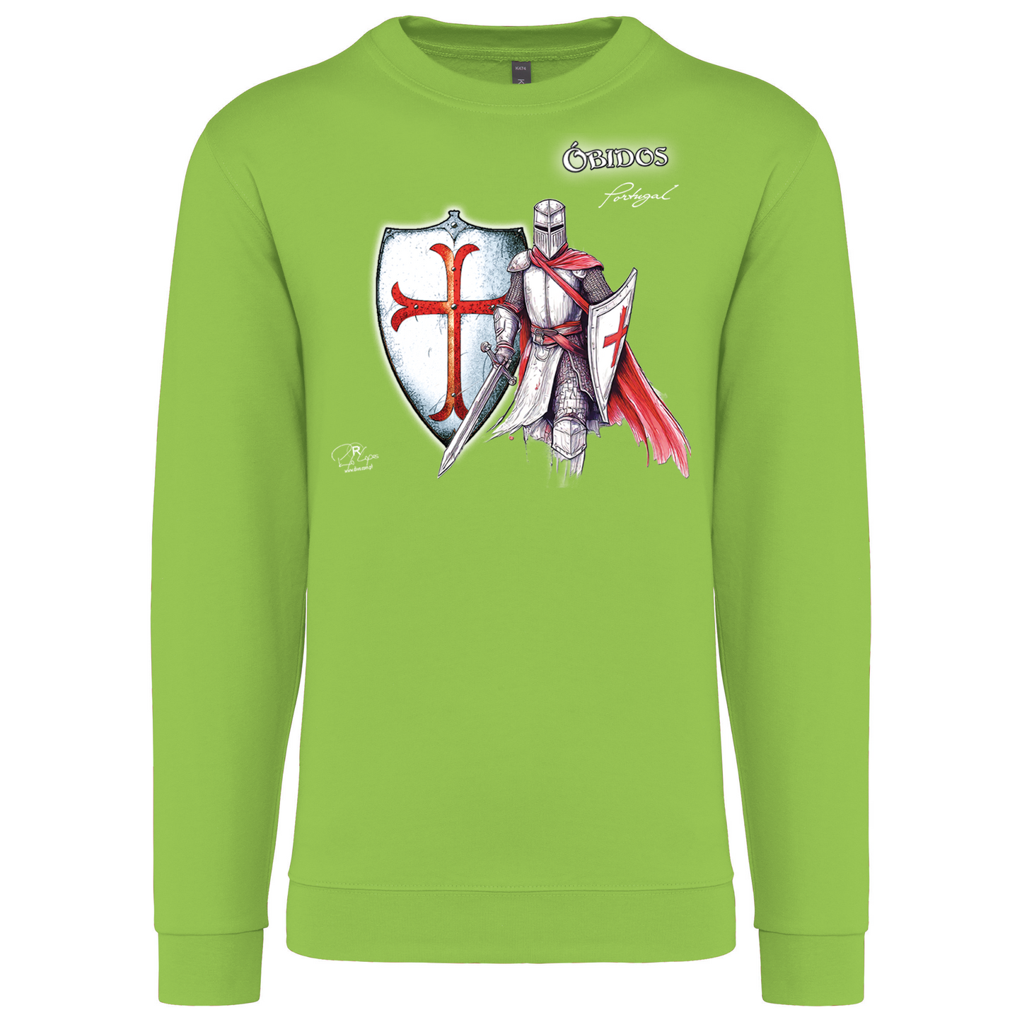 Sweatshirt Kariban sem Capuz Templário Óbidos