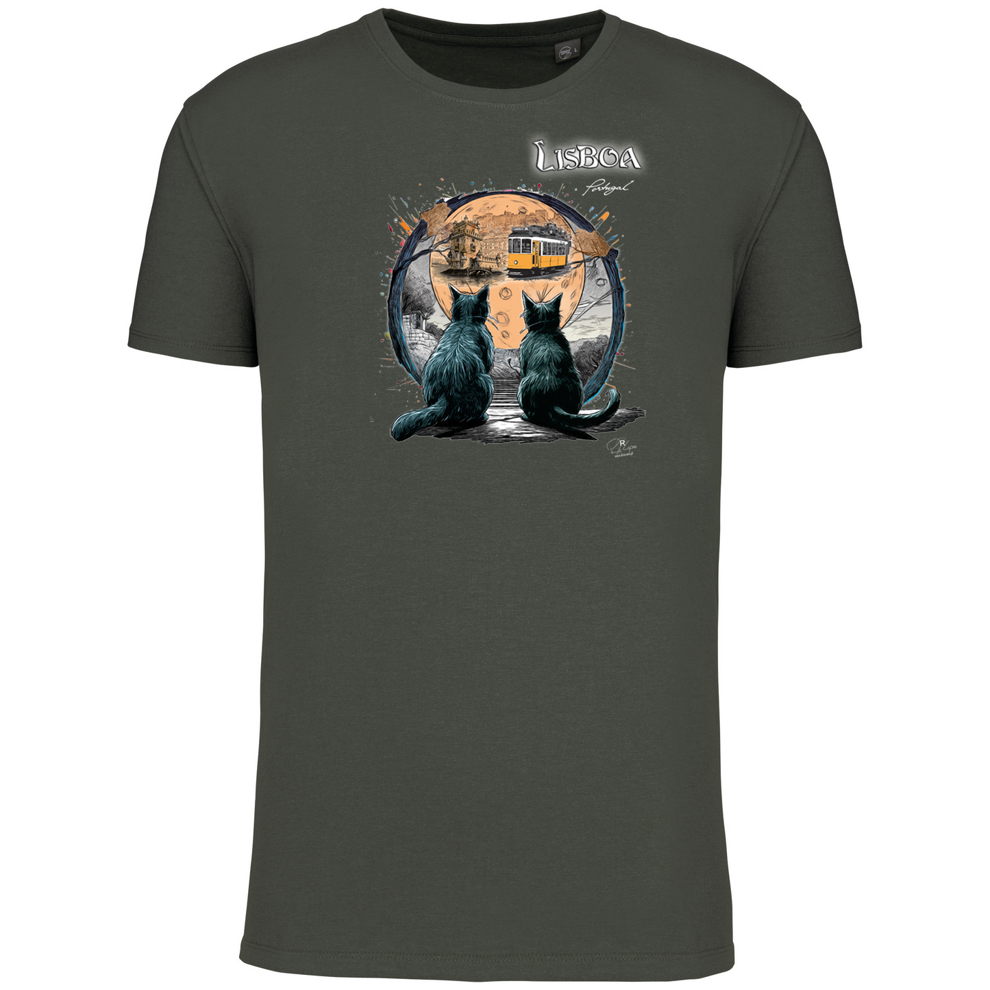 T-Shirt Algodão Biológico Luar Lisboa