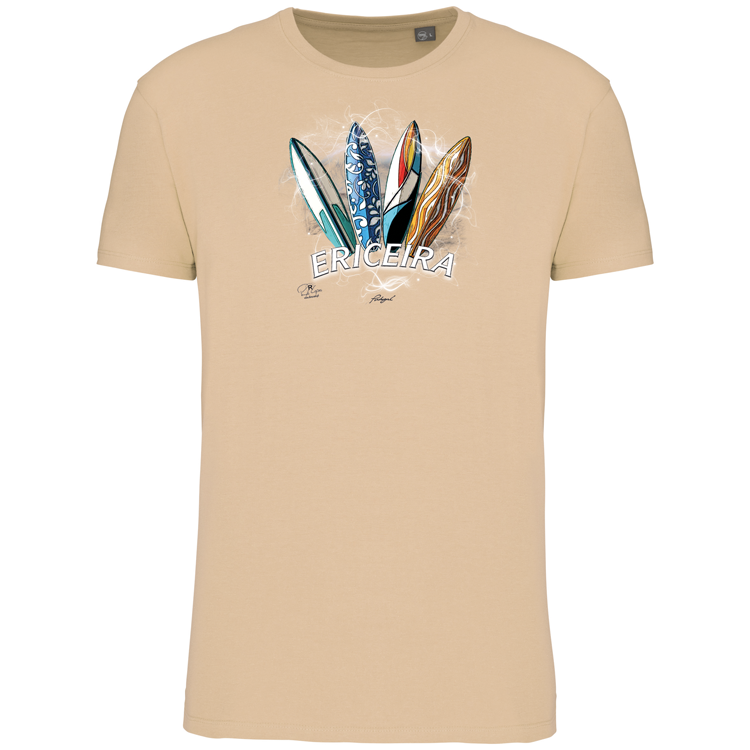 T-Shirt Algodão Biológico Surfboards Ericeira