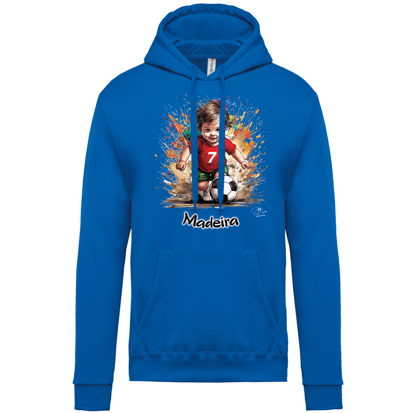 Sweatshirt Kariban com Capuz 7 Madeira