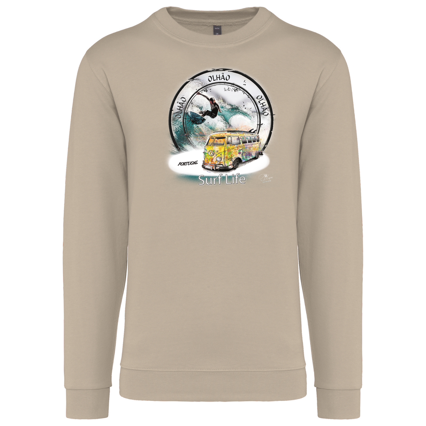 Sweatshirt Kariban sem Capuz Surf Life Olhão
