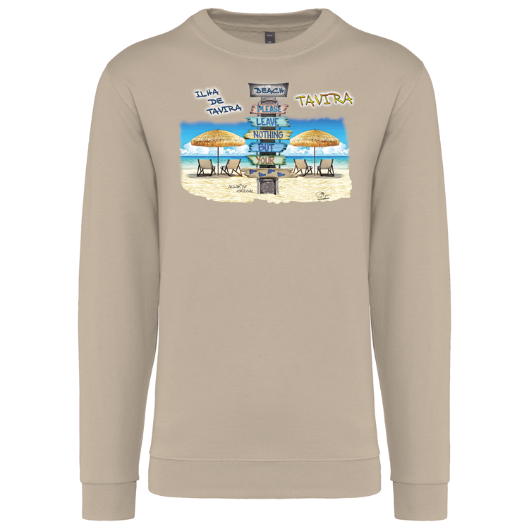 Sweatshirt Kariban sem Capuz Pegadas Tavira