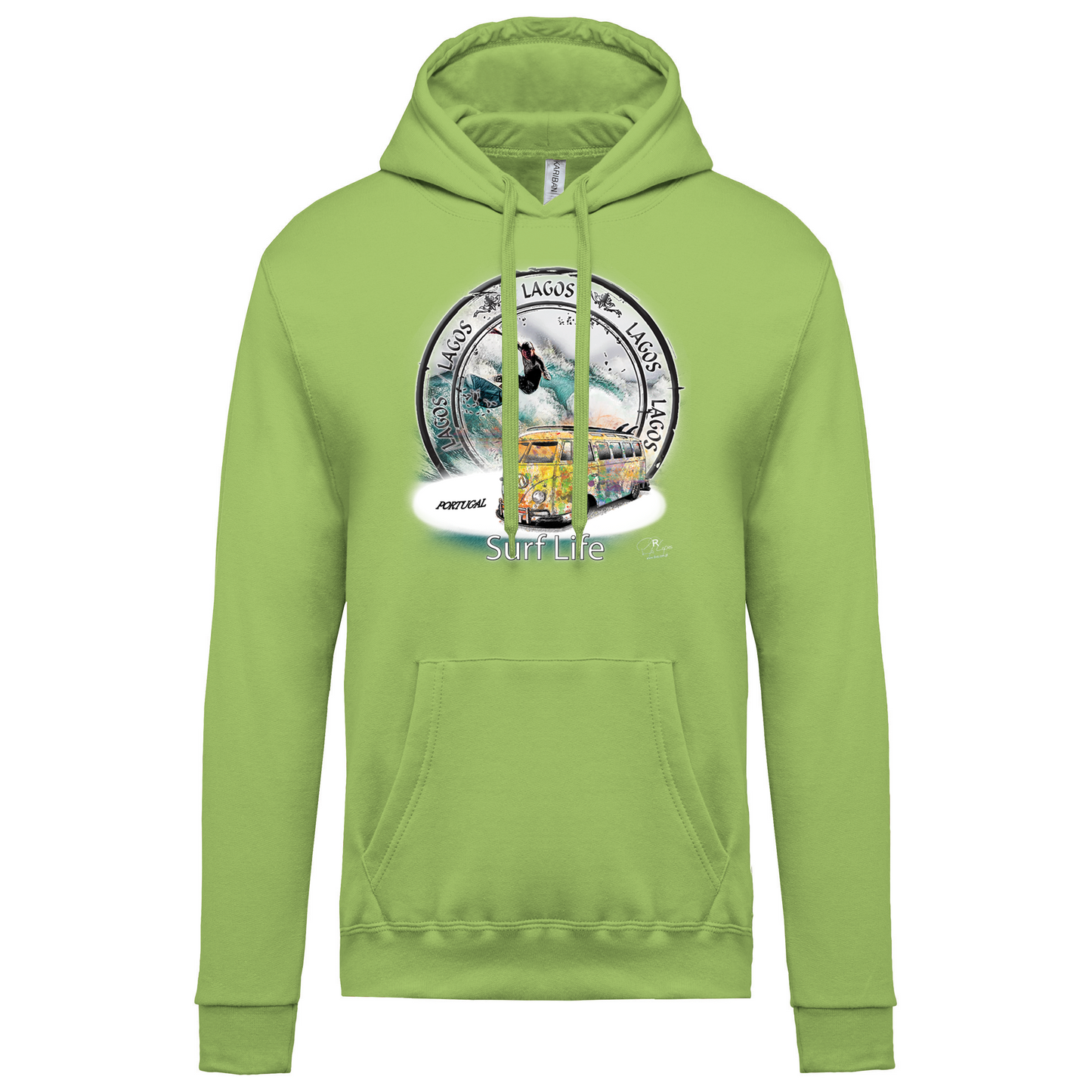 Sweatshirt Kariban com Capuz Surf Life Lagos