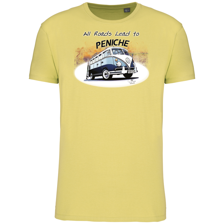 T-Shirt Algodão Biológico All Roads Lead to Peniche