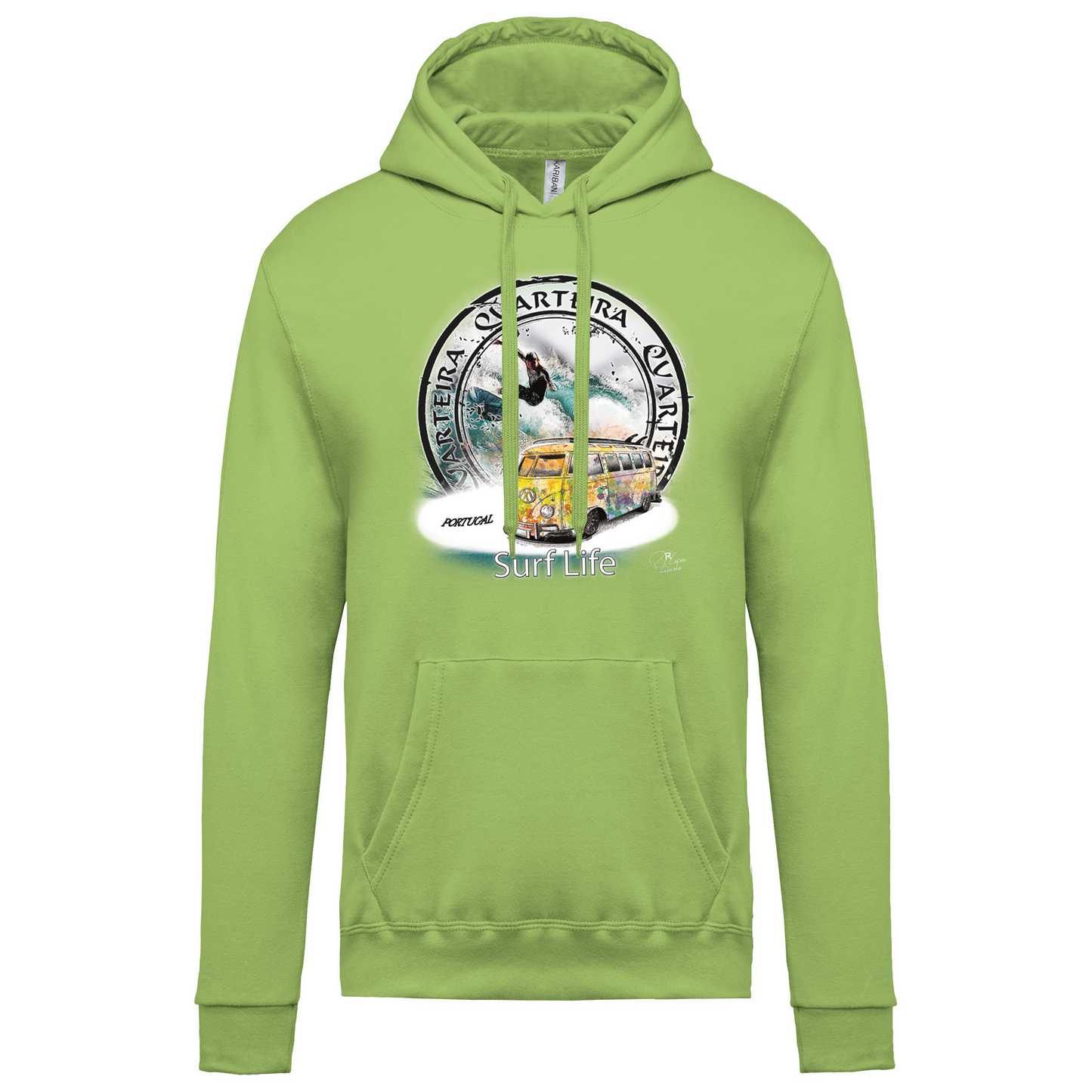 Sweatshirt Kariban com Capuz Surf Life Quarteira
